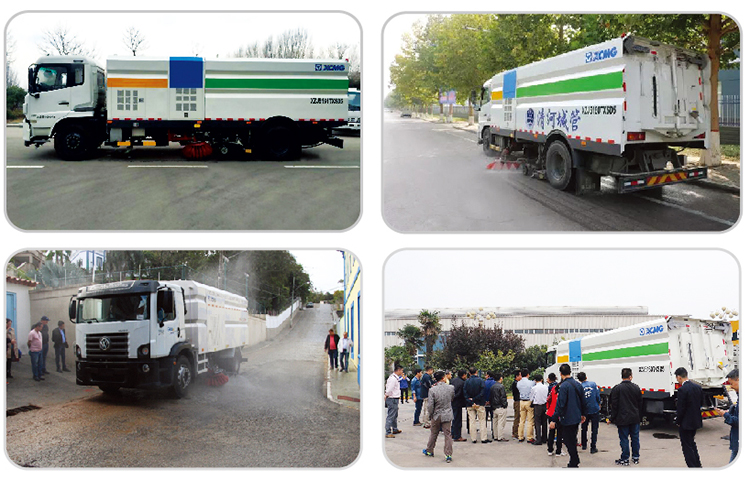 XCMG 8 Ton 9000L Sprinkler-Sweeping Truck XZJ5160TXSD5 Sanitary Engineering Road Sweeper Truck price